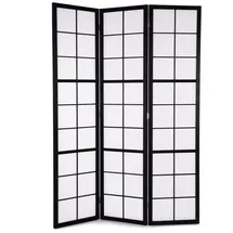 creedwood RAUMTEILER Loft | 3-teilig, 170x120 cm, Reispapier | Shoji Paravent, japanische Trennwand, Raumtrenner, Stellwand, Faltbarer Ankleide Sichtschutz, Faltwand