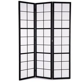 creedwood RAUMTEILER Loft | 3-teilig, 170x120 cm, Reispapier | Shoji Paravent, japanische Trennwand, Raumtrenner, Stellwand, Faltbarer Ankleide Sichtschutz, Faltwand