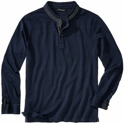 Mey & Edlich Herren Poloshirts Regular Fit Blau einfarbig - 52