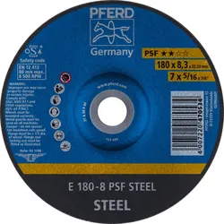 PFERD Tools Schruppscheibe E Universallinie PSF STEEL für Stahl - 62017834