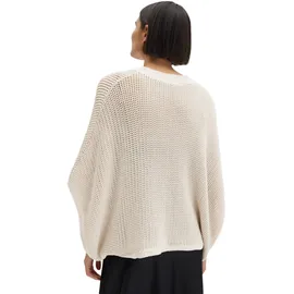 Someday Strick Poncho Basona Beige