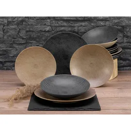 CreaTable Catania Tafelservice 12-tlg. anthrazit