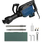 EBERTH Abbruchhammer Stemmhammer Meißelhammer Elektrisch 1600W (230V, 1800 Schläge/Min, 36-42 Joule, SDS HEX Sechskantaufnahme 30mm, Robuster Zusatzgriff, Inklusive Flachmeißel, Spitzmeißel, Koffer)