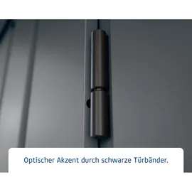 EcoStar Gerätehaus Euroline 2,62 x 2,62 m Anthrazit