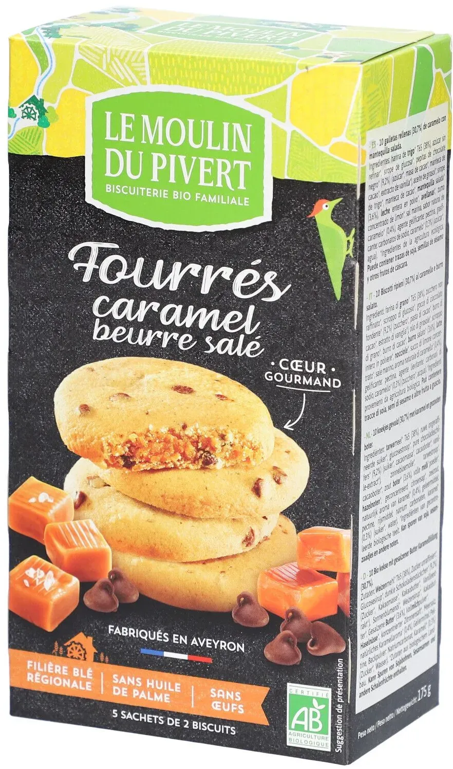 LE Moulin DU Pivert Cookies Gefüllt mit gesalzenem Butterkaramell