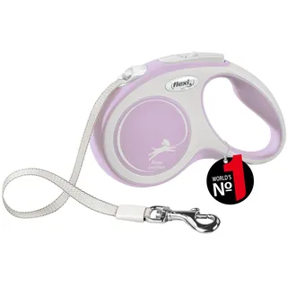 flexi New Comfort Gurt S 5m Roll-Leine für Hunde rosa