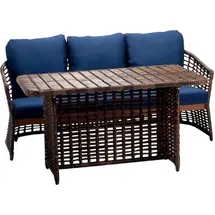 aea Außenmöbel Gartenlounge Rattanmöbel Freizeitmöbel Outdoor-Möbel Tisch 2tlg
