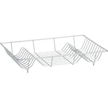 Zeller Tellerabtropfständer 48 x 32,5 x 9,5 cm Silber