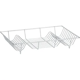 Zeller Tellerabtropfständer 48 x 32,5 x 9,5 cm Silber