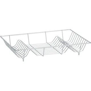 Zeller Tellerabtropfständer 48 x 32,5 x 9,5 cm Silber