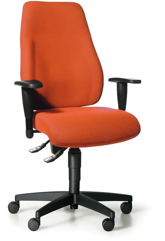 Bürostuhl EXETER LADY mit Armlehnen, orange