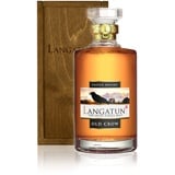 Langatun OLD CROW Peated Swiss Single Malt Whisky 46% Vol. 0,5l in Holzkiste