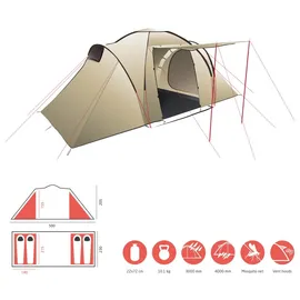Grand Canyon Atlanta 4 Zelt (Größe One Size, beige)