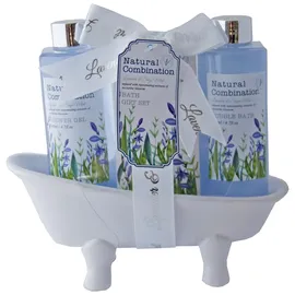 Accentra Badeset Lavendel in Keramikbadewanne 320 ml