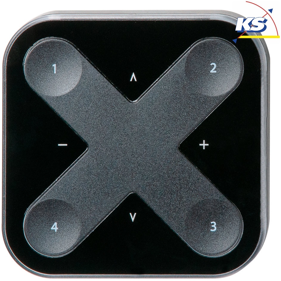 Arditi Bluetooth Lichtschalter / Wand-Fernbedienung CASAMBI XPRESS, 8 Tasten (4x programmierbar), Schwarz ARD-800671