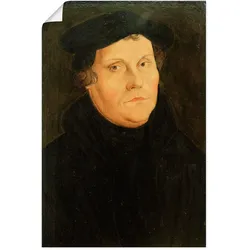 Artland Wandbild »Martin Luther«, Historische Persönlichkeiten, (1 St.), als Leinwandbild, Poster in verschied. Größen Artland Farbe Bild(er): schwarz