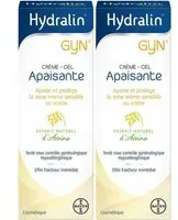 Hydralin Gyn Crème Gel Apaisante 15 g apaise et Protège la Zone Intime 2x15