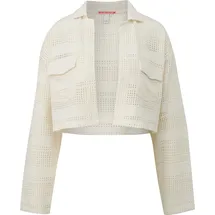 QS Leichte Jacke in Häkeloptik Beige XL