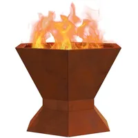 vidaXL Feuerkorb Ø 40 cm Braun