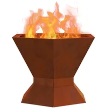 vidaXL Feuerkorb Ø 40 cm Braun