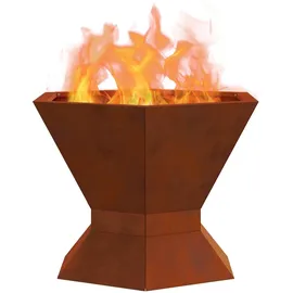 vidaXL Feuerkorb Ø 40 cm Braun