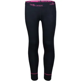 TROLLKIDS Merino Funktionsunterwäsche-set - Anthracite / Magenta - 98 cm