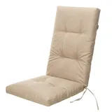 Bjird - Liegenauflage, Auflage Gartenliege 120x50x8 cm - Polsterauflage für Sonnenliege, Auflagen für Deckchair - wasserabweisend, leicht zu reinigen - Beige