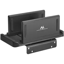 Maclean Brackets Maclean MC-454 Mini PC/Thin-Client-Halterung 2 in 1 Freistehend oder VESA-Befestigung Kompatibel mit VEASA-Halterungen Maximale Belastung 3kg einstellbare Breite: min. 5 mm, max. 70 mm Schwarz