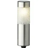 Lumineo LED Solarleuchte Solarstecker Edelstahl Dauerbetrieb 6h warmweiß