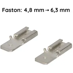 Faston Adapter von 4,8mm auf 6,3mm