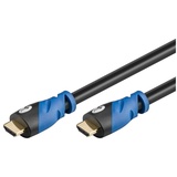 goobay 72317 Premium HDMI Kabel mit Ethernet, 4K, Ultra-/Full-HD, 3D, vergoldete Stecker 1,5 m