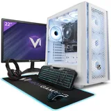 Vibox VI-110 Gaming PC - 22 Zoll Set Komplett - AMD Ryzen 3200GE 4GHz - Radeon Vega 8 - 8GB RAM - 2TB HDD - Windows 11 - WiFi