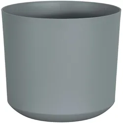 Geli Tubo Pflanztopf Betonfarbe – Ø30cm 14.5L Kunststoff für Zimmerpflanzen