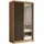 masseno Schwebetürenschrank LAMELLO 120 x 216 x 61 cm Braun