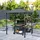 Outsunny Grillpavillon 2,43 x 1,48 m Dunkelgrau