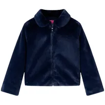 vidaXL Wintermantel Kindermantel Kunstpelz Marineblau 140 blau 140 (9-10 J)
