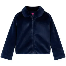 vidaXL Wintermantel Kindermantel Kunstpelz Marineblau 140 blau 140 (9-10 J)