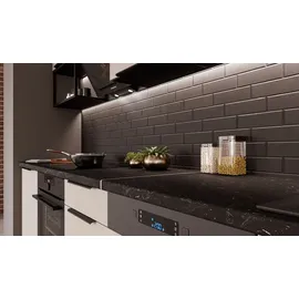 Küchen-Preisbombe Küchenzeile ARONA BASIC LOFT 280 cm Schwarz