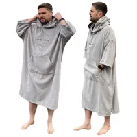 Stravaig Frottee-Poncho für Erwachsene – leicht zu wechselnder Frottee-Bademantel zum Schwimmen, Surfen, Schwimmen in freier Natur, Strand (L-XL) - L-XL