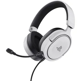 Trust GXT 498W Forta Headset PS5 Headset, 1,2 m Kabel, Abnehmbares Mikrofon, abnehmbar Stummschaltung, Weiß