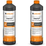 2 Flaschen Ambratec Finito Abflussreiniger Rohrreiniger - löst Verstopfungen Lebensmittelreste Fette Haare - keine gefährlichen Dämpfe - greift Rohrleitungen Dichtungen nicht an