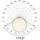 EVN L11973502S 1 LED-Deckenleuchte 120 cm Silber
