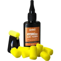 Gewo HydroTec Tischtennis Kleber auf Wasserbasis - ITTF zugelassener Belagkleber für Tischtennisschläger, lösungsmittelfreier Kleber für alle TT-Beläge, mit Klammer und Applikatorschwämmen, 37 ml