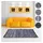 BestLivings Flickenteppiche Jeans 140x200cm Jeans Square