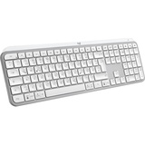 Logitech MX Keys S Pale Gray, weiß/grau, LEDs weiß, Logi Bolt, USB/Bluetooth, DE (920-011566)
