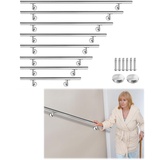 JOIEYOU Edelstahl Handlauf 80cm Treppengeländer für Treppen, Wandhandlauf, Wandhalter Innen Außen Handlauf Geländer für Balkon