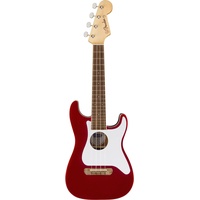 Fender Fullerton Strat® Uke, Walnut Fingerboard, White Pickguard, Candy Apple Red