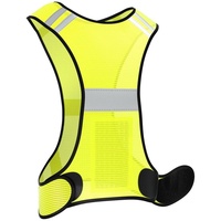 EAZY CASE Warnweste Universal Warnweste mit Klett Warnweste für Sport Reflektoren Sichtbarkeit im Straßenverkehr Gelb gelb