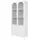 ML-Design Vitrinenschrank 80 x 185 x 40 cm Weiß