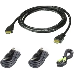 ATEN 2L-7D02UHX4 - Tastatur- / Video- / Maus- (KVM-)